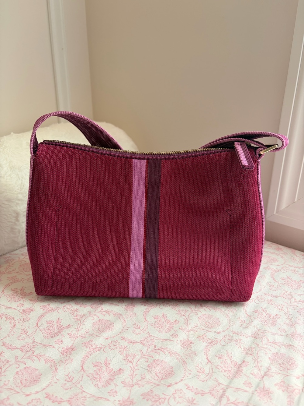 Rothy’s The Casual Crossbody • Purple Stripe - Picture 2 of 4